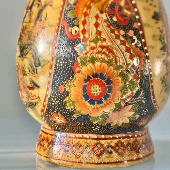 Rare Antique Decorative Vase in Moriage Technique,Made in China - Picture 7 of 10